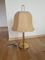 Elegante Vintage Tischlampe, Goldfarben - Top Zustand