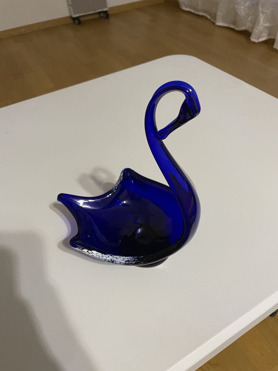 Statuette: Blaue Glas Schwan Deko – Nuovo (secondo la descrizione) da Rheineck venduto da cha_p9qy 1