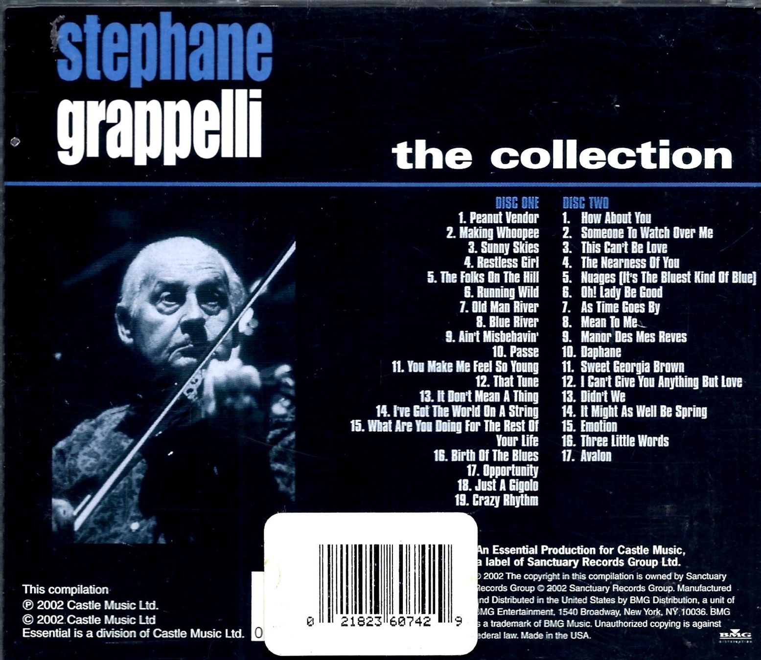 CDs: Stéphane Grappelli THE COLLECTION Alan Clare... Jazz Bop 2CD – Gebraucht aus Kandergrund von Sososo 1