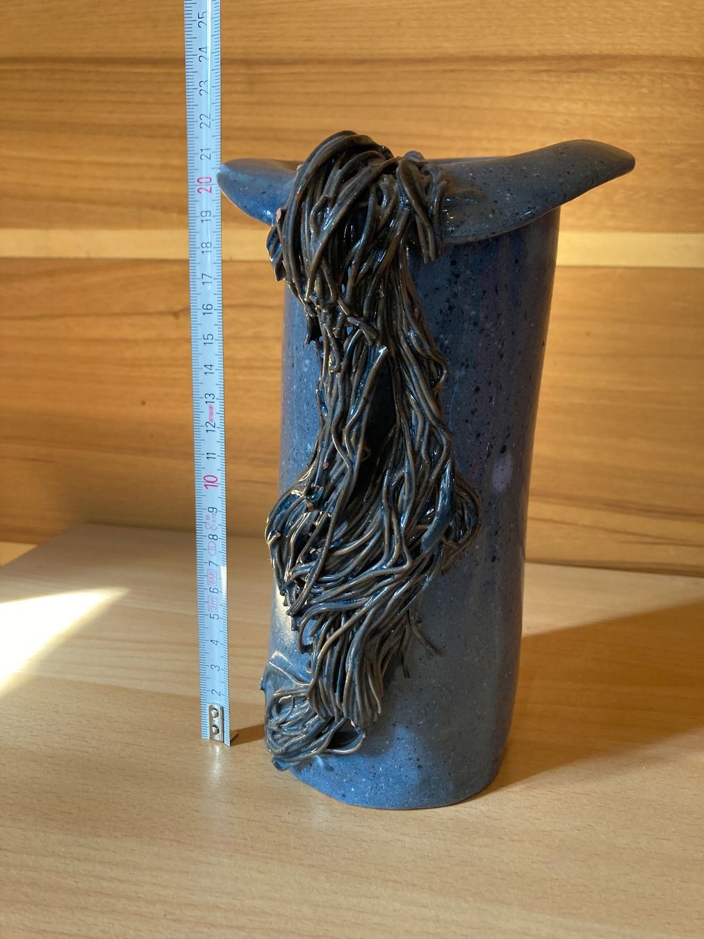 Vasen & Gefässe: Kunstvolle Töpfervase blau mit Dekor ca. 21cm – Gebraucht aus Anglikon von Duriel_77 2