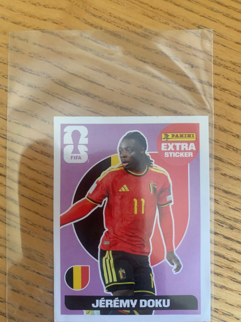 Panini Carte collezionabili: Panini Extra Sticker Jérémy Doku pink – Usato da Zürich venduto da Kasza 1