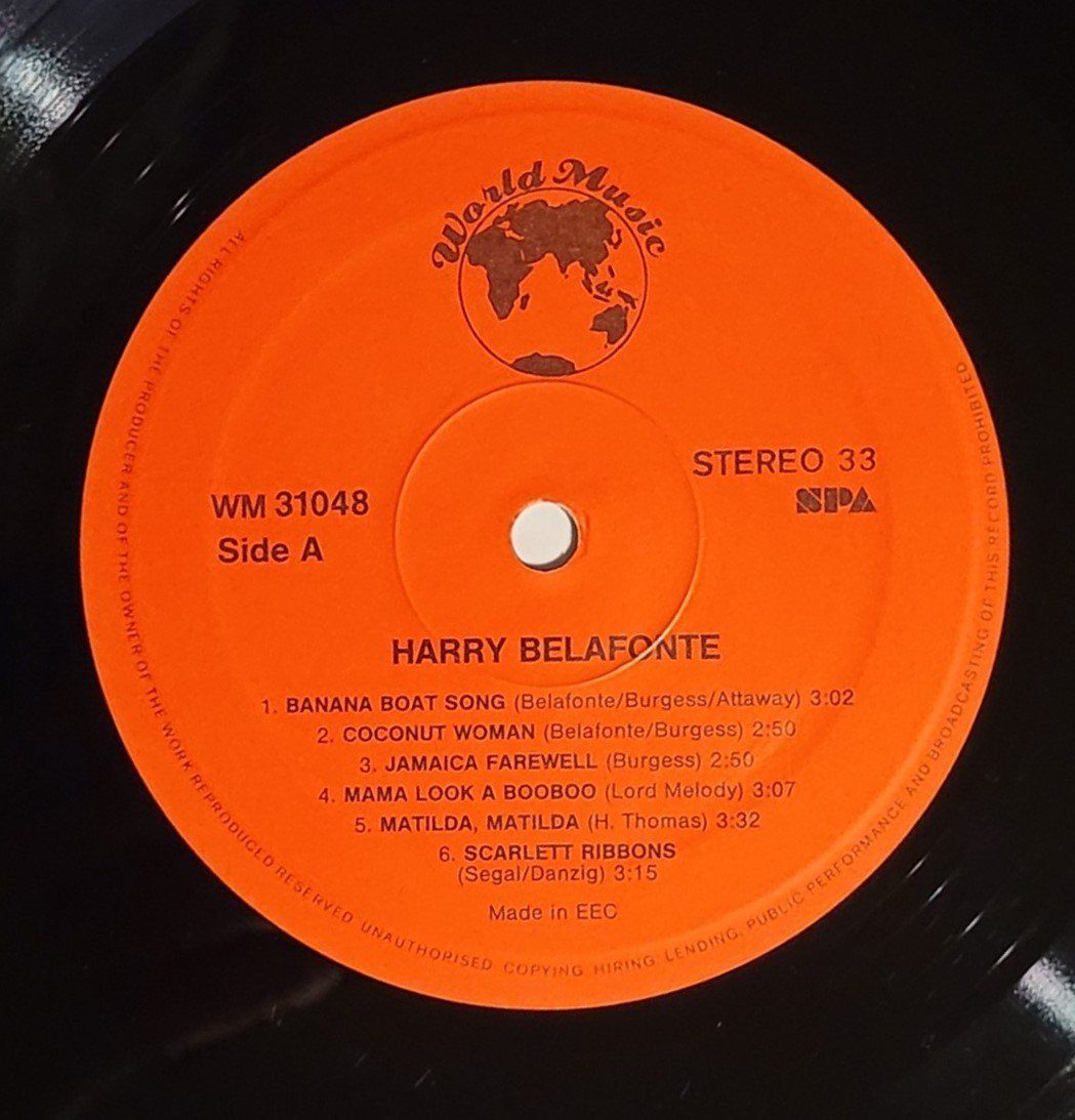 Dischi in vinile: Harry Belafonte  _ 1987 – Usato da Zürich venduto da Avd 1