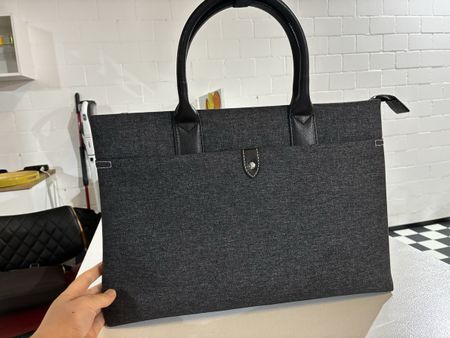 Wasserdichte Laptop-Handtasche – Dunkelgrau, Neu  Stylisch,
