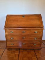 Biedermeier Sekretär Massivholz - Schreibklappe 3 Schubladen