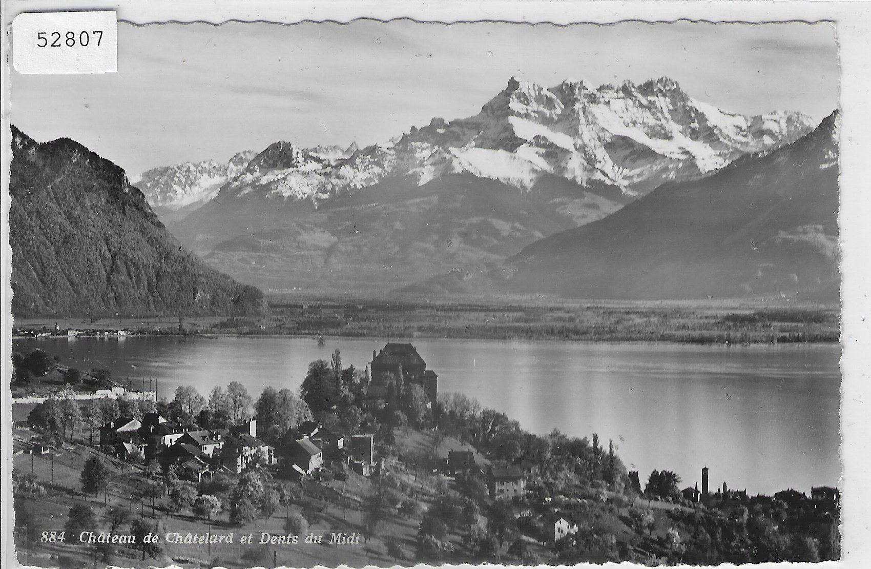 Cartoline postali: Chateau de Chatelard et Dents du Midi – Usato da Ettingen venduto da Kartenplanet