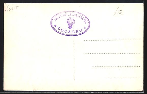 Cartoline postali: AK Locarno, Palazzo-Confernza – Usato da Berlin venduto da bartko-reher 1
