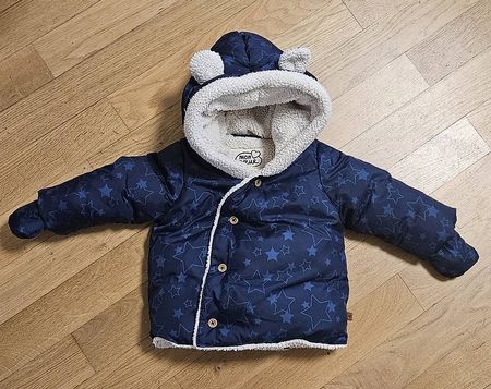 Winterjacke navy mit Sternen Gr. 68