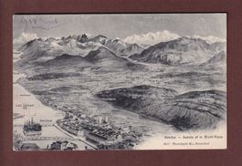 GENEVE et environs - 1908 // pli d'angle //