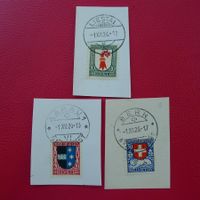 1926, J38-J40 mit Ersttags (Voll)-Stempeln, selten, K: 650.-