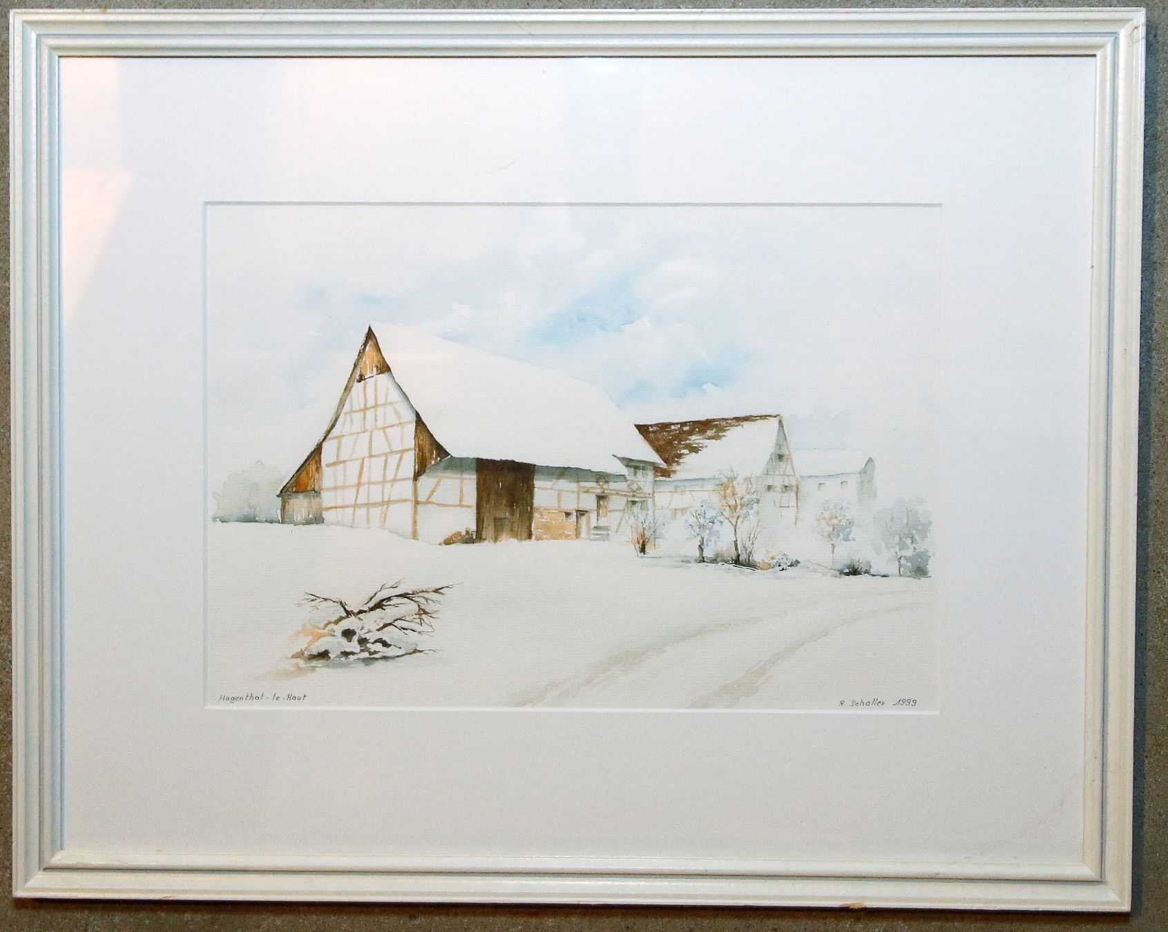 Dipinti: Aquarell von Richard Scholler – Usato da Allschwil venduto da yogatobi88