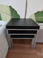 3 Beistelltischen stapelbar, Bettgestell gratis dazu