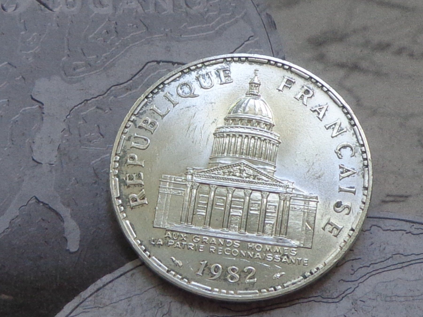 Alle Münzen: 100 francs 1982 "Panthéon" République Française – Gebraucht aus Pully von UCA01 1