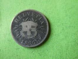 Schweiz 1876,  5 Rappen