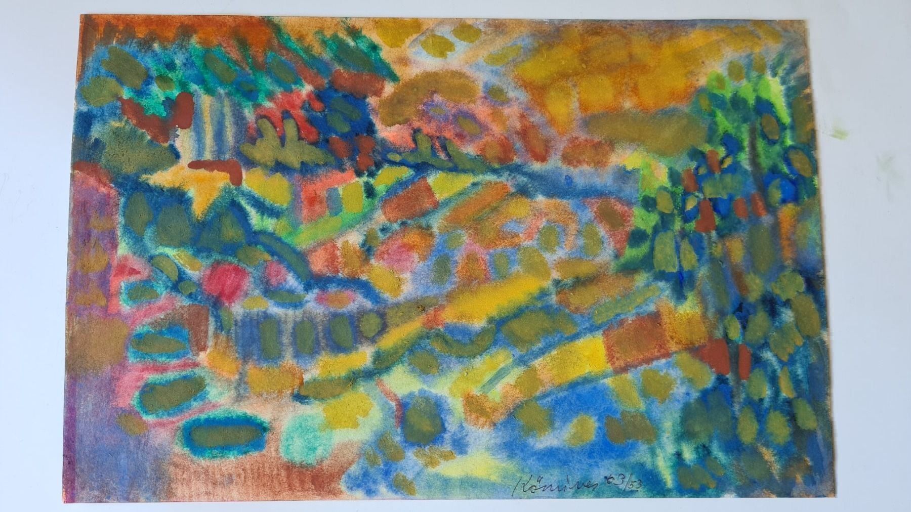 Dipinti: Ferenc Kömives Orig. Gouache sig. Dat. – Usato da Emmenbrücke venduto da Kunstankaufverkauf9 5