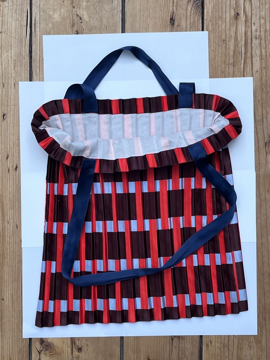 Borse: Extravagante Plisse Tasche in Rot. WS& Multitudes – Usato da Bern venduto da 50percent 2