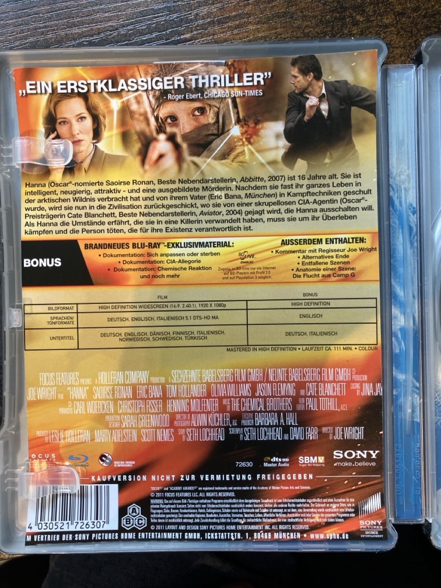 Tutti i DVDs: Wer ist Hanna? BluRay – Usato da Glarus venduto da Jhuber78 2