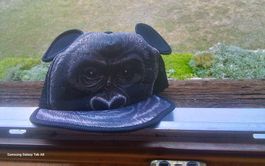 Baseball Cap Gorilla Motiv mit Ohren! Universalgrösse
