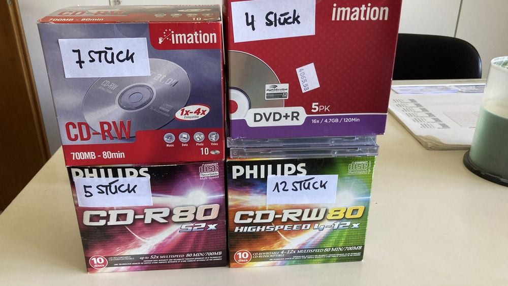 Diverse CD / DVD Rohling plus Optical Disc Driver (Neu (gemäss ...