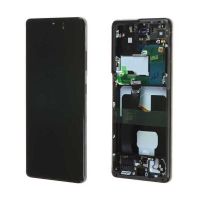 Galaxy S21 Ultra (G998B) - Ecran OLED Noir+Châssis (OEM Oled