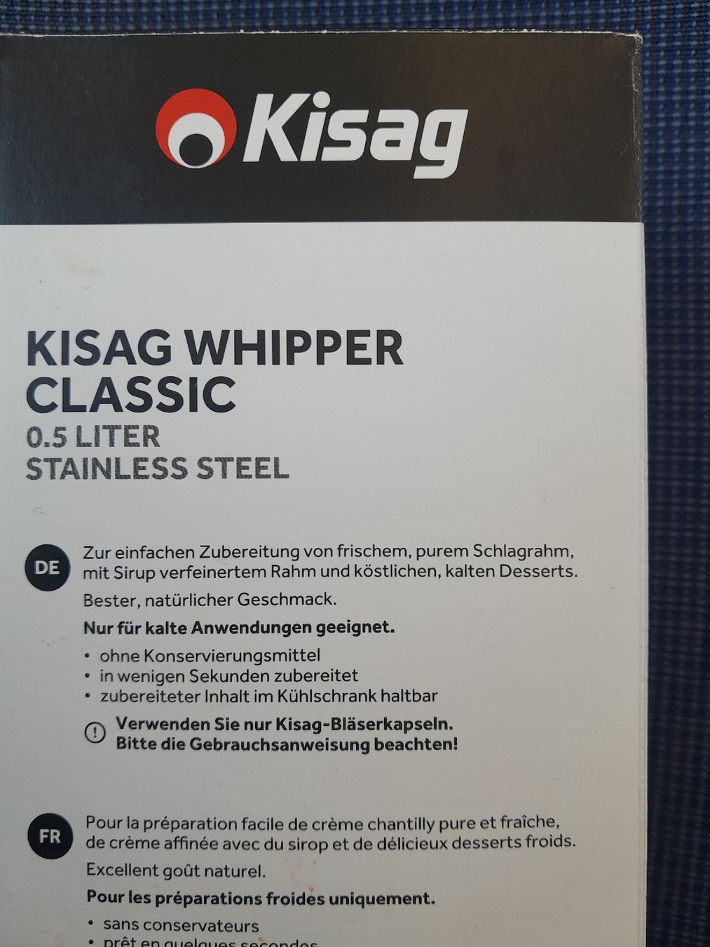 Kisag Elettrodomestici da cucina: Kisag Rahmbläser – Nuovo e nell'imballaggio originale da Escholzmatt venduto da RononDex 2