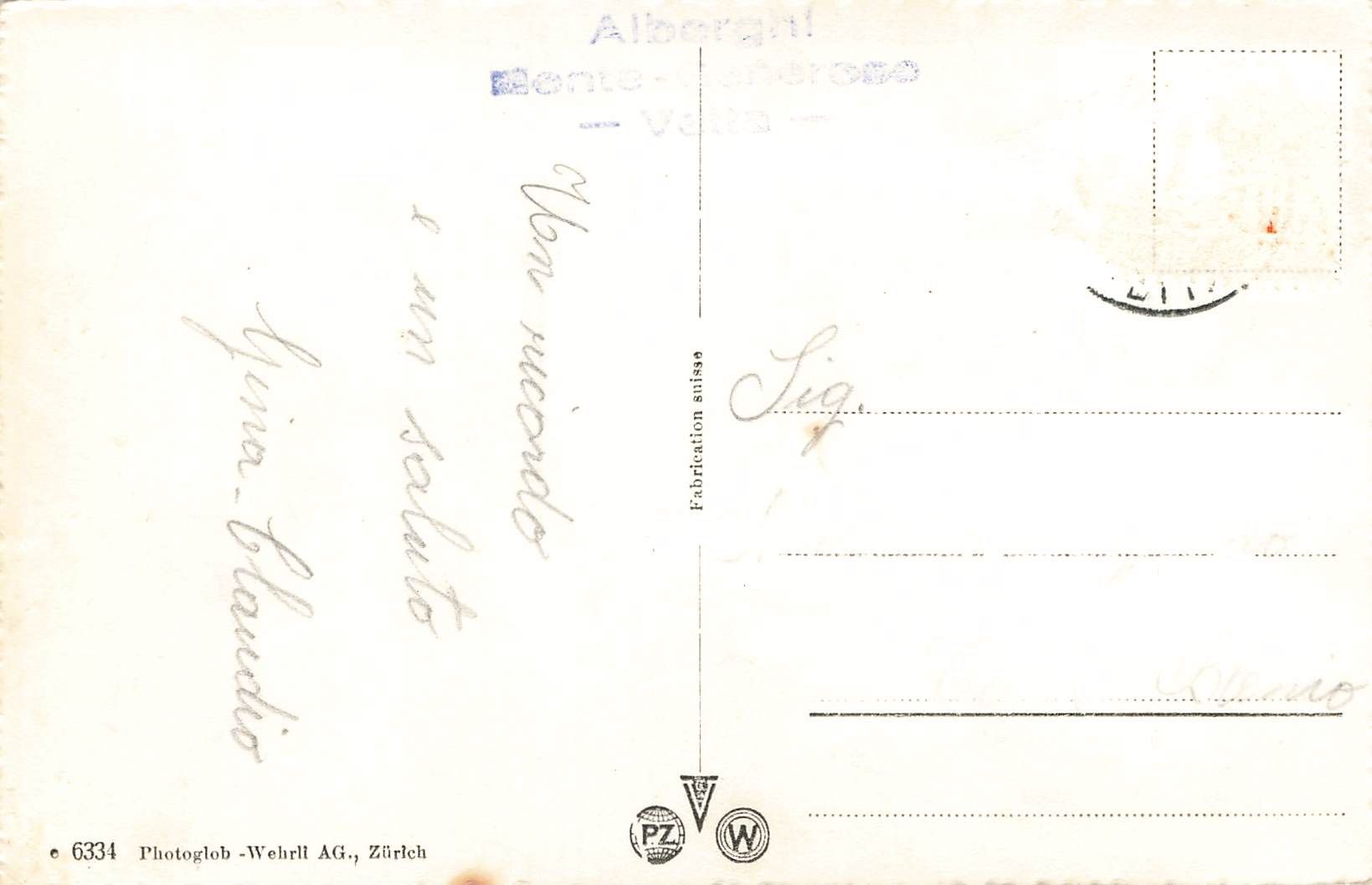 Ansichtskarten: Ferrovia alberghi monte generoso Eisenbahn – Gebraucht aus Biasca von Blenio71 1