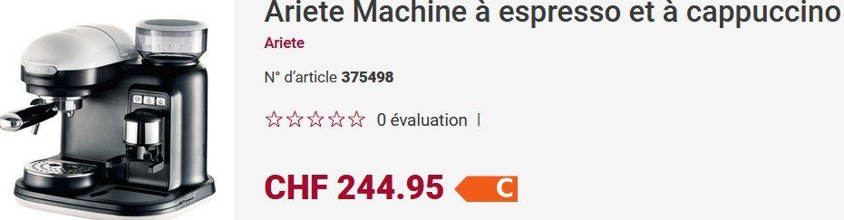 Macchine per caffè & Macchine per espresso: Ariete Moderna 1318 Kaffeemaschine / Machine à café – Usato da Collonges venduto da arashee 7