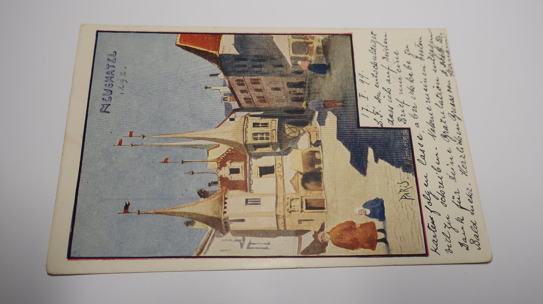 Ansichtskarten: Neuchâtel 1898.  1899 – Gebraucht aus Cormoret von Pascalll2001 1