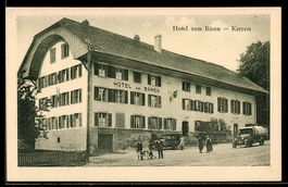 AK Kerzers, Hotel zum Bären, Außenansicht