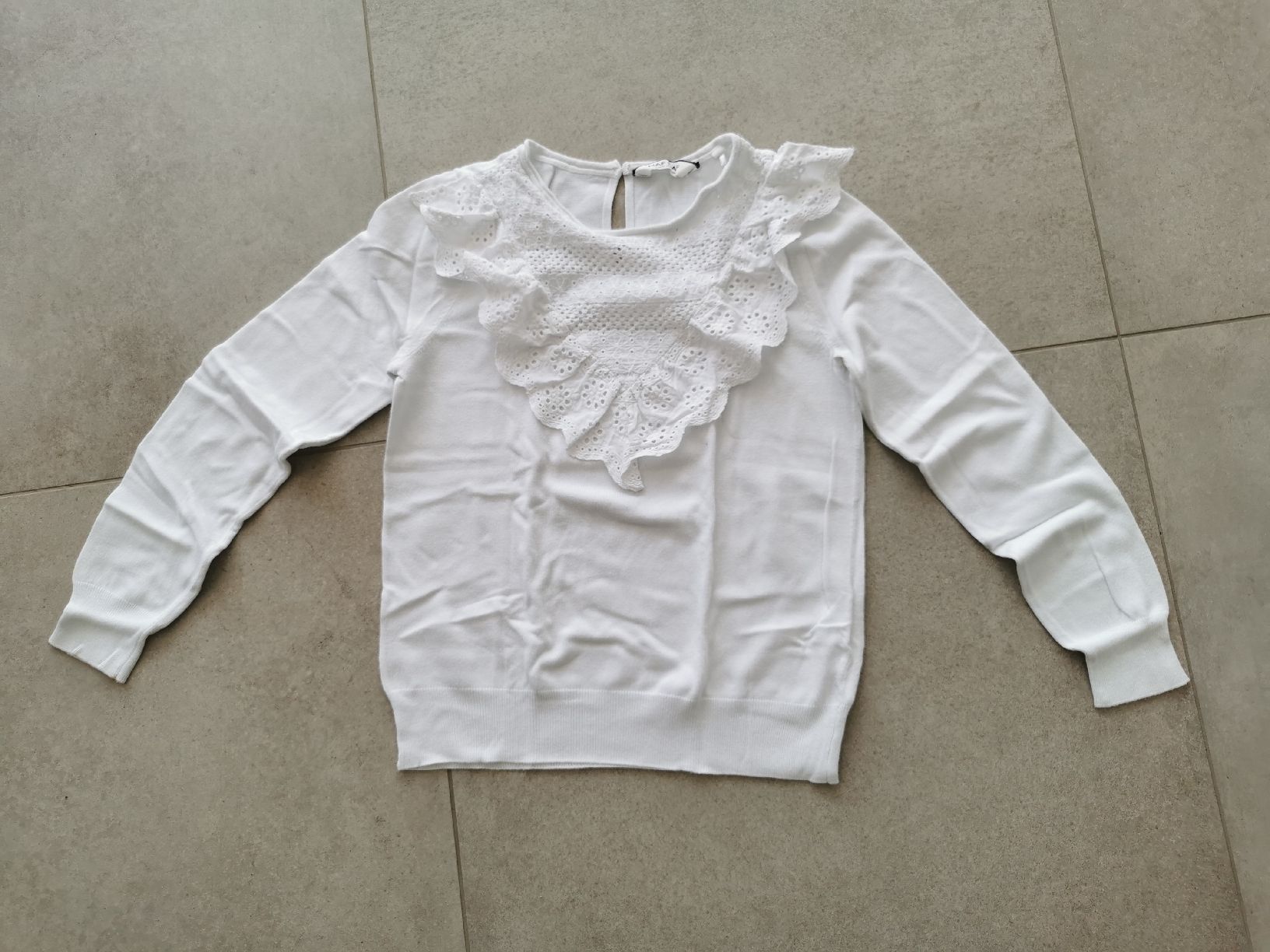 Nafnaf Maglioni & Felpe: Pull Blanc Dentelle Naf Naf taille S – Usato da Longirod venduto da ali_nsd5