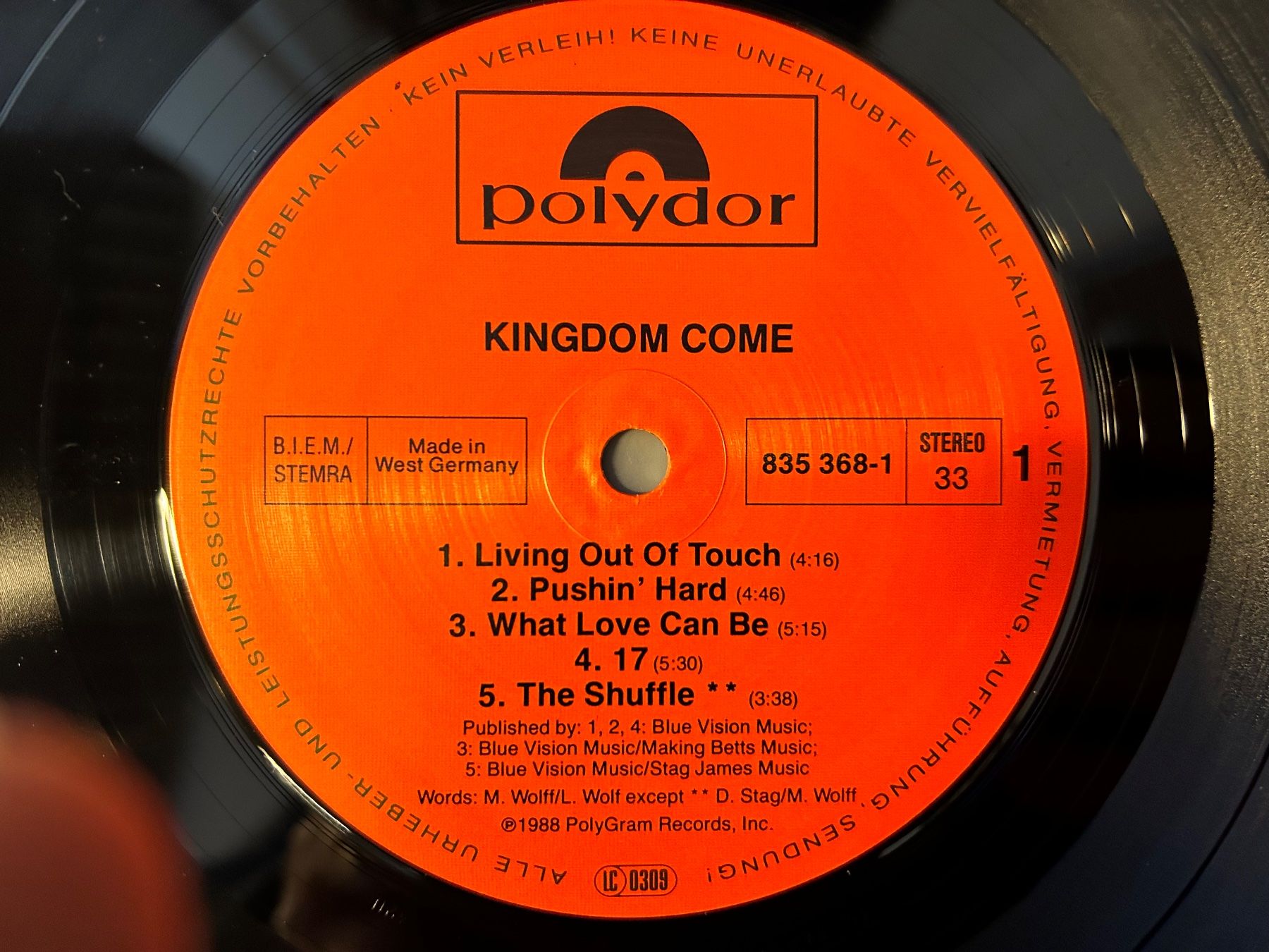 Dischi in vinile: Kingdom Come LP – Usato da Aesch BL venduto da BlueMusicRecords 2