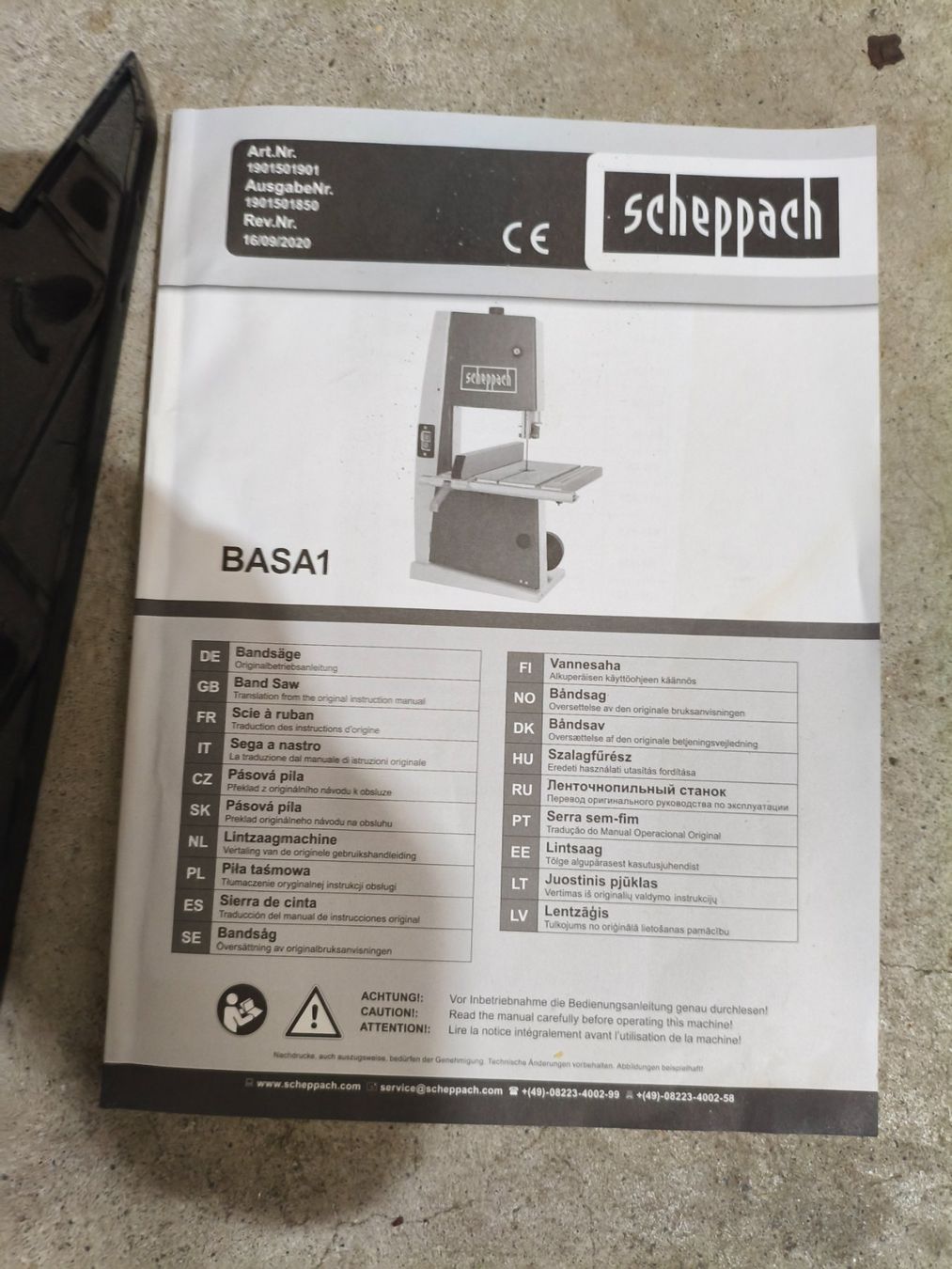 Scheppach Seghe: Bandsäge Scheppach BASA1 1901501901 neuwertig – Usato da Hägglingen venduto da BigJim1 1