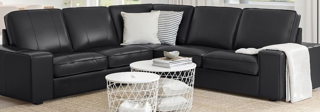 Divani: Elegante schwarze Ledercouch L-Form original Preis 2198,-CH – Usato da Neuenhof venduto da ani_2bkx