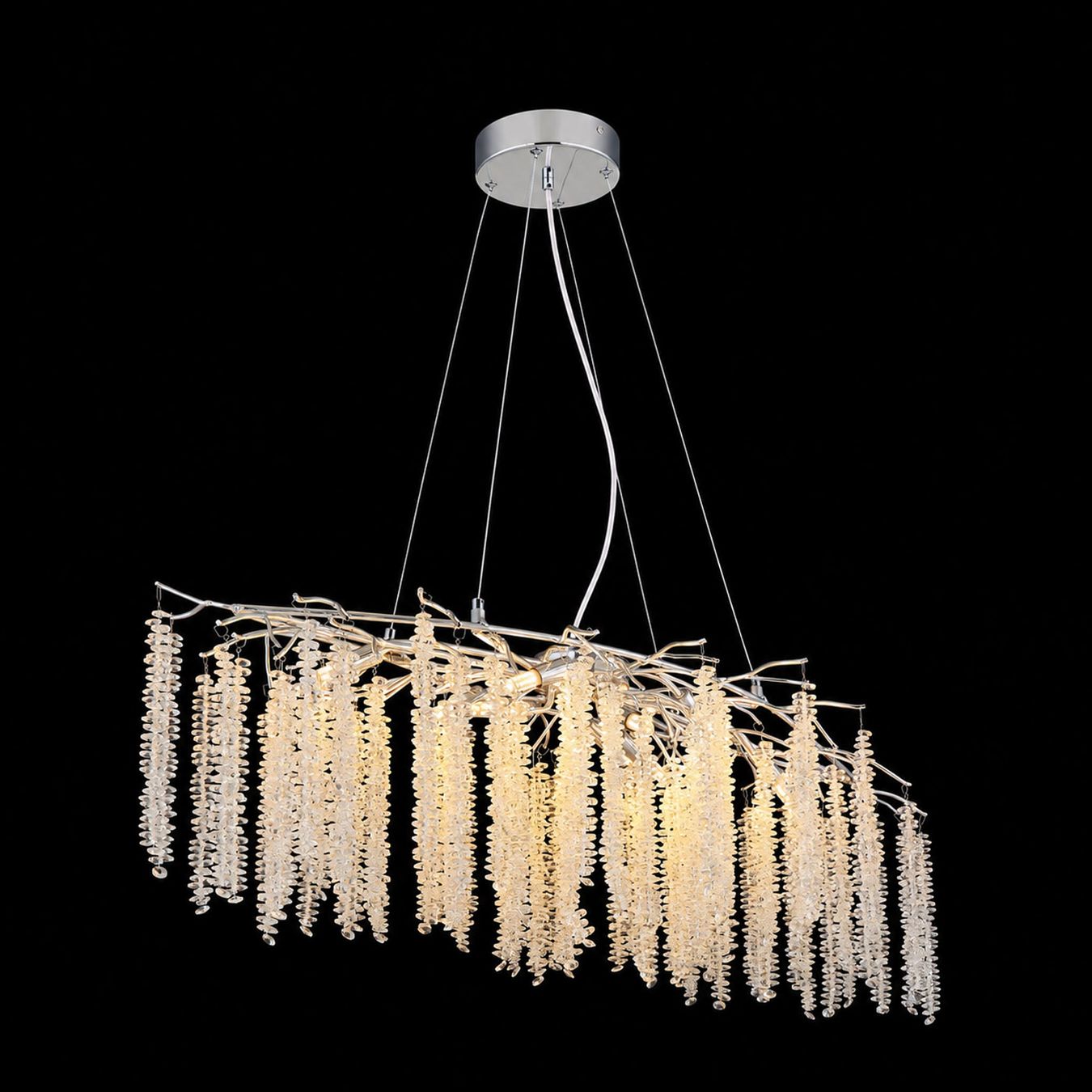 Lampadari & plafoniere: Pendelleuchte, Chrom, 100 cm x 40 cm – Nuovo (secondo la descrizione) da Kreuzlingen venduto da Smart-Light 4