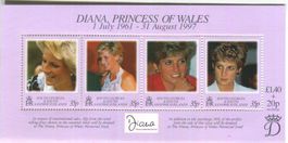 Block "Lady Diana". Südgeorgien und die Südlichen