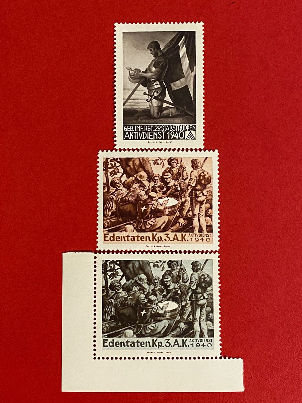 Tutti i francobolli: Vignettes  militaire - Suisse – Nuovo (secondo la descrizione) da Petit-Lancy venduto da Solcarm