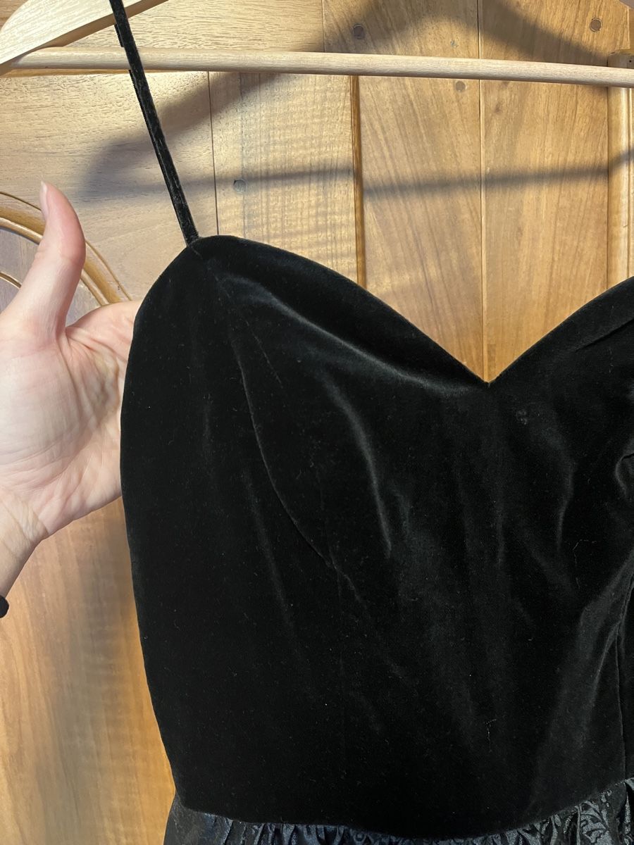 Robes: Vintage Kleid mit Samt schwarz Gr. 36 – D'occasion à Rotkreuz par zisii 6