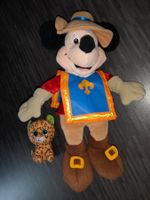 Mickey Mouse Musketeer Plüschtier + Beanie Leopard