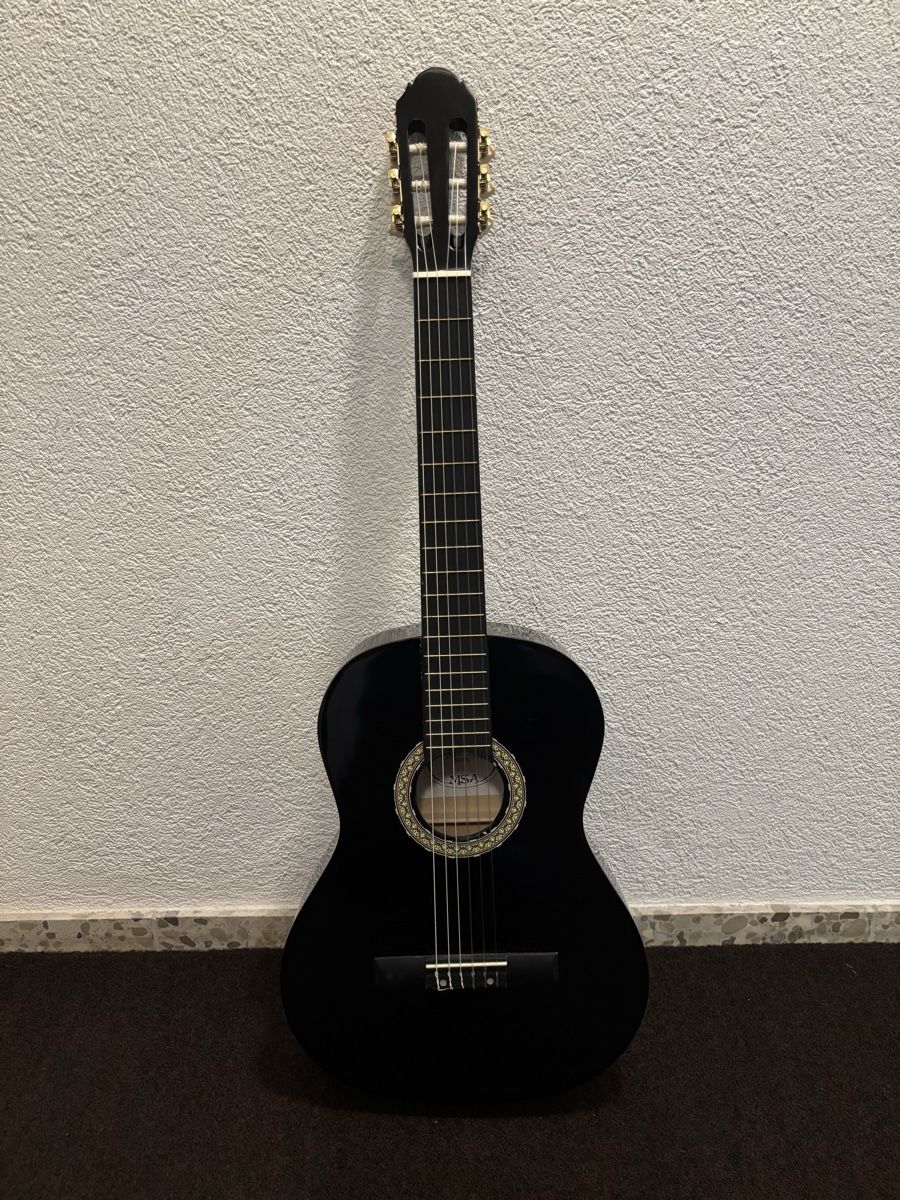 Musikinstrumente: Gitarre akustisch schwarz – Gebraucht aus Winterthur von sutti02