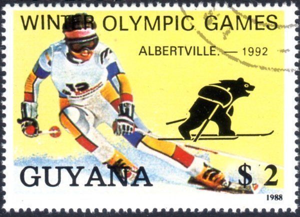 Tutti i francobolli: GUYANA 1988 WINTER OLYMPIC ALBERTVILLE – Usato da Losone venduto da EM2019