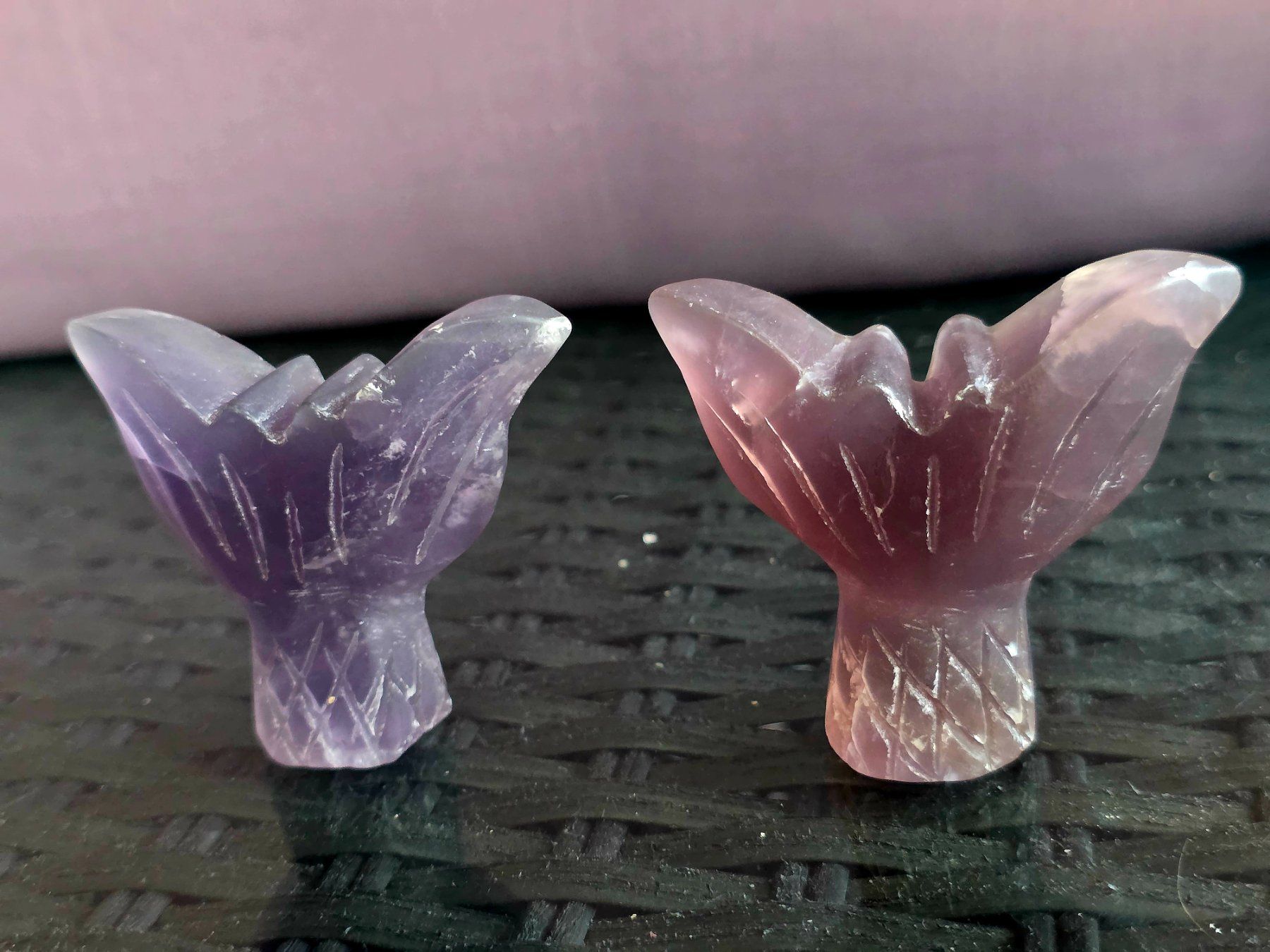 Minerali & Pietre curative: 3 Fluorit Meerjungfrauen Flossen – Nuovo (secondo la descrizione) da Matzingen venduto da Shay_Crystalz 2
