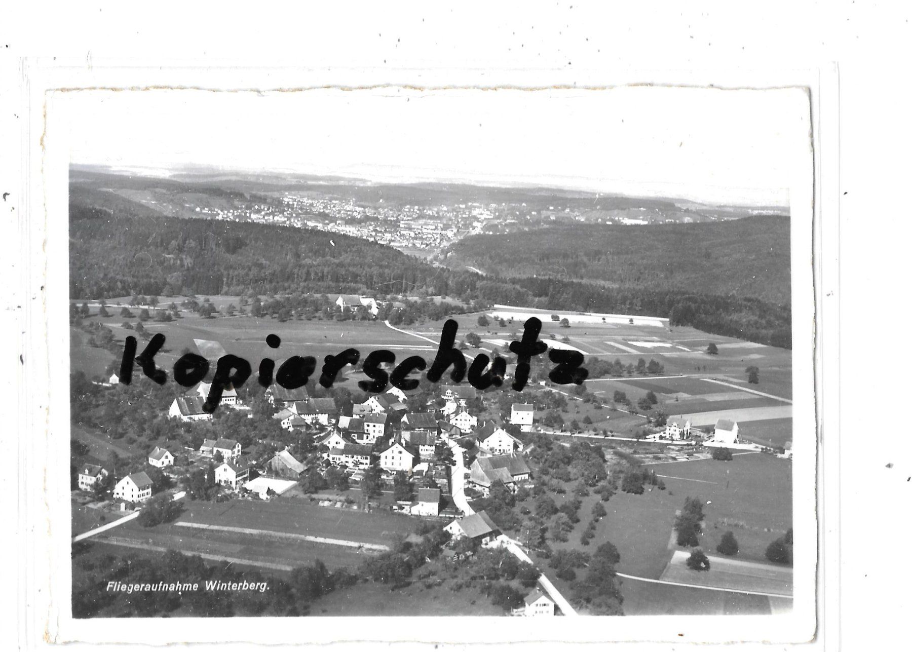 Cartoline postali: ZH Winterberg Flugaufnahme – Usato da Schocherswil venduto da Wilare