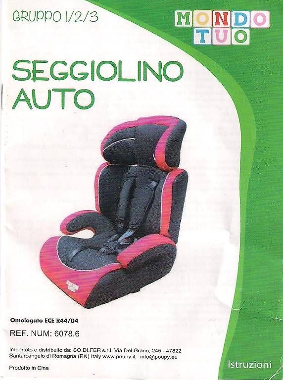 Seggiolini per auto: SEGGIOLINOI AUTO – Usato da Losone venduto da delfino_2