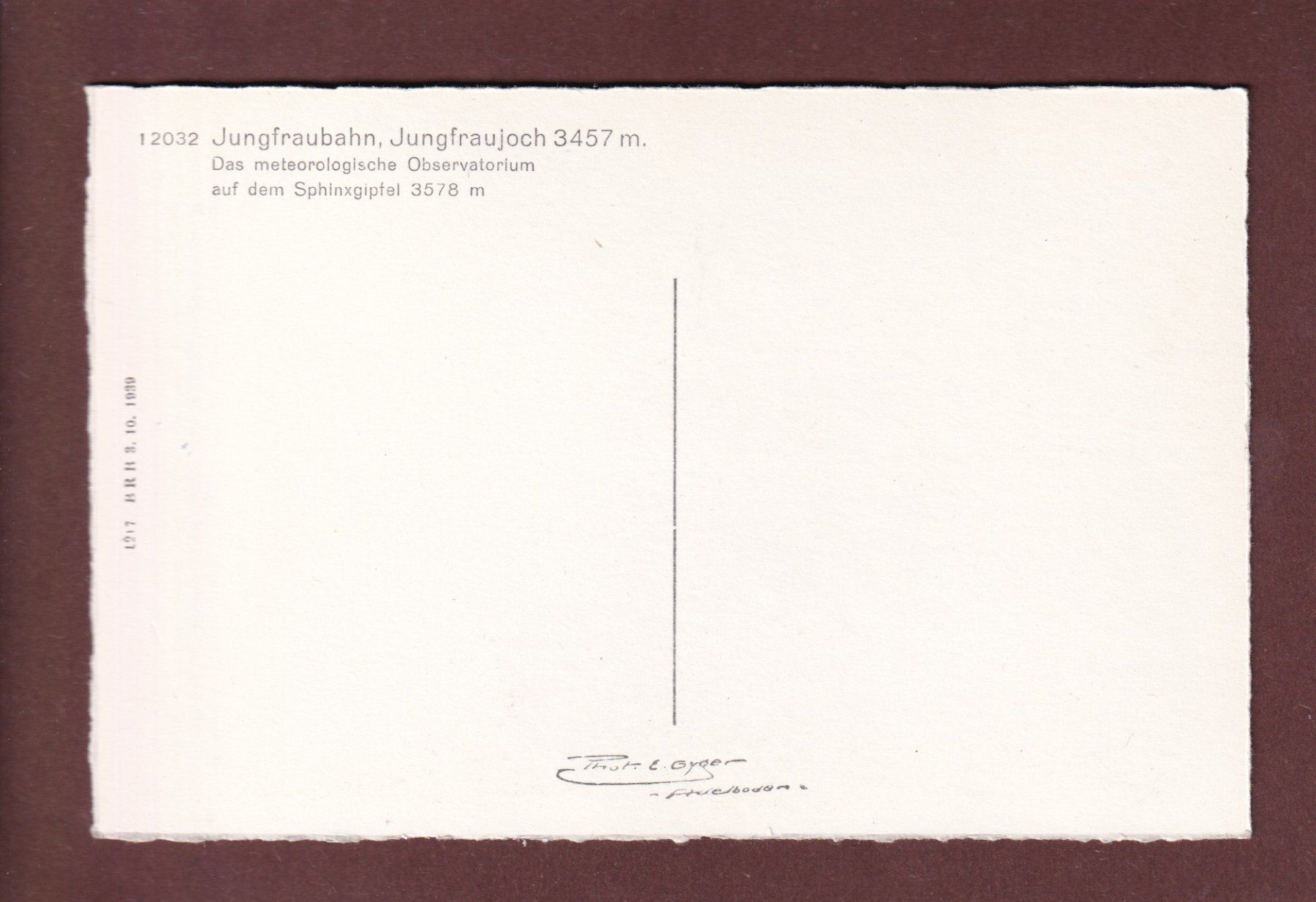 Ansichtskarten: JUNGFRAUJOCH - Observatorium – Gebraucht aus Pully von nicecards-shop 1