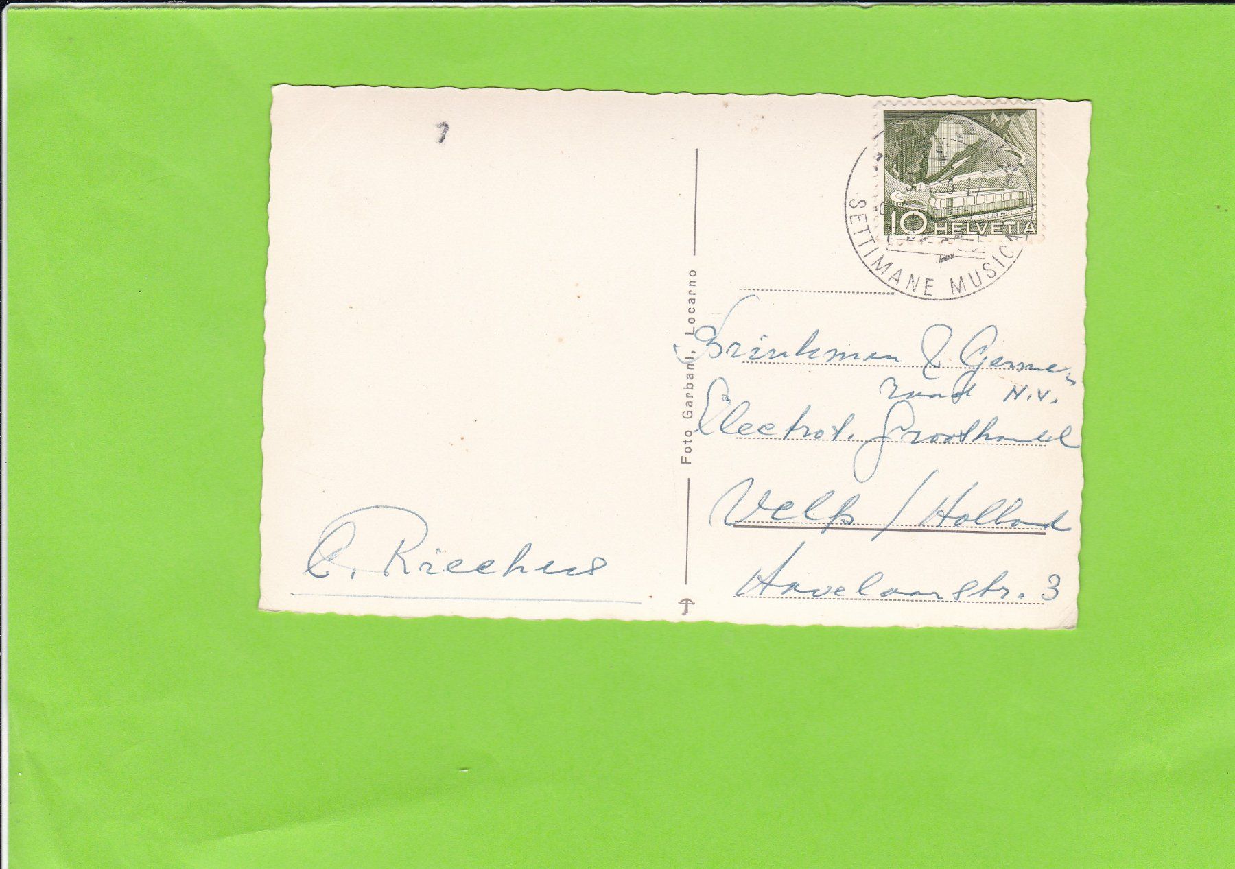 Cartoline postali: Asona, Lago Maggiore – Usato da St. Peterzell venduto da neckertal 1