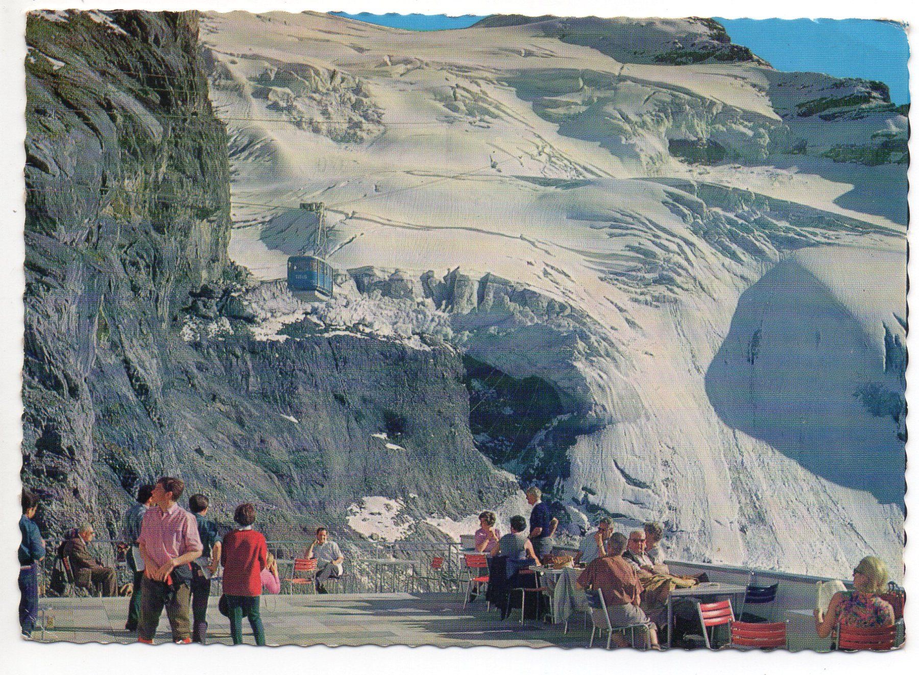 Cartoline postali: ENGELBERG Sektion Stand - Klein-Titlis - Luftseilbahn – Usato da Jona venduto da philajona