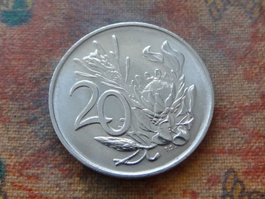 Tutti le monete: AFRIQUE DU SUD   20  Cents   1981 – Usato da Romanel-sur-Lausanne venduto da Swift13 1