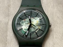 Swatch New Gent, neuwertig, dunkelgrün