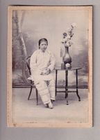FRAUENPORTÄT CHINA, ALBUMINFOTO CABINET-FORMAT