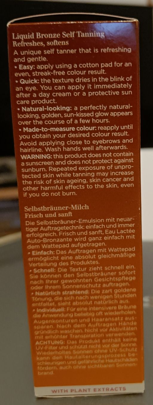 Clarins Cura del viso: Eau Lactée Auto-Bronzante 125 ml – Nuovo e nell'imballaggio originale da Genève venduto da Kamajan 3