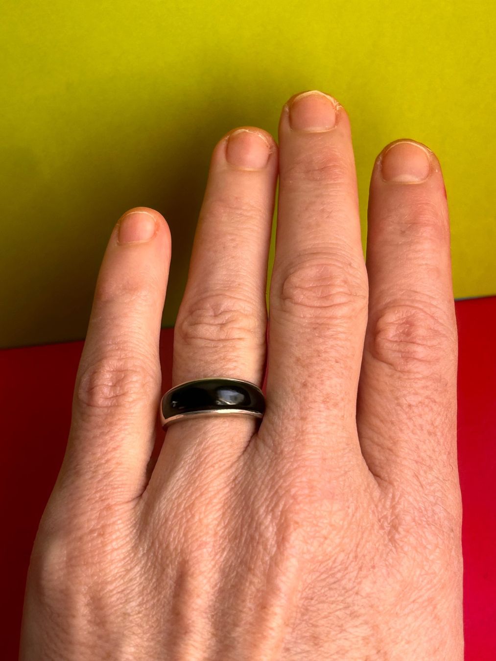 Anelli: Silberring mit Onyx (Gr. 54) – Usato da Dittingen venduto da Bijoubelle 1